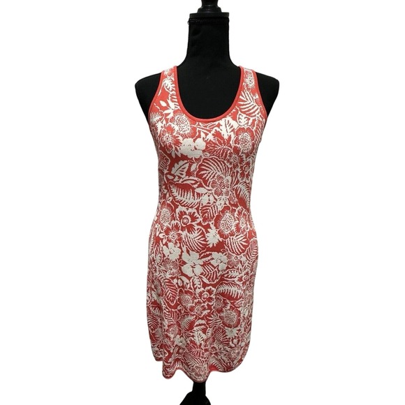 Tommy Bahama Dresses & Skirts - TOMMY BAHAMA Floral Print Dress Sleeveless Casual Coral White Summer Tank Dress